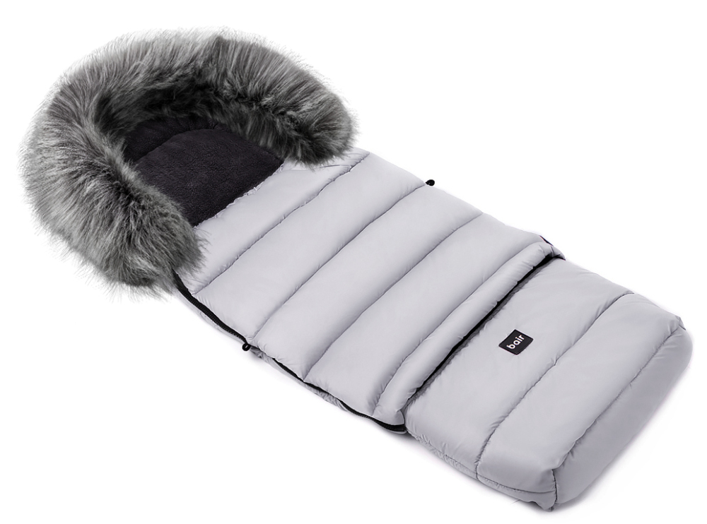 

Зимний детский конверт Bair Arctic с удлинением серый. 31317