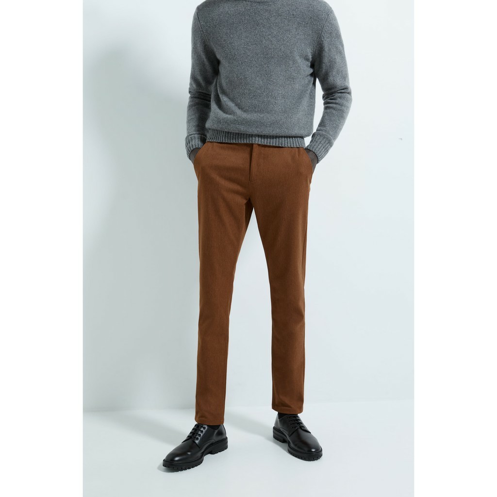 

Брюки Zara коричневые зауженные демисезонные 40 (6861 650 705)