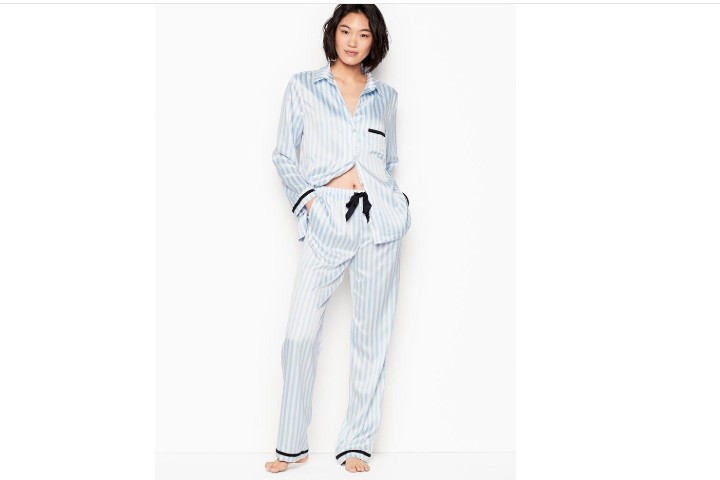 

Пижама Victoria's Secret Afterhouse Blue Stripe M