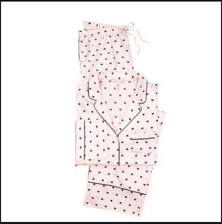 

Пижама Victoria's Secret Afterhouse Black Hearts S