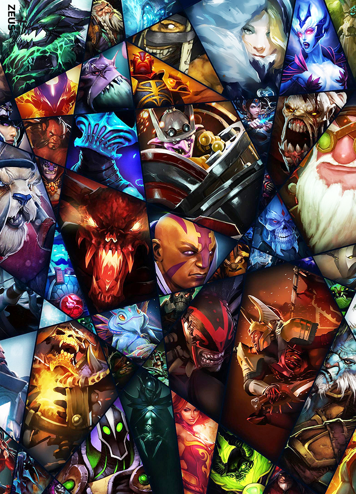 

Фотообои для геймерской комнаты, Dota, 184x254