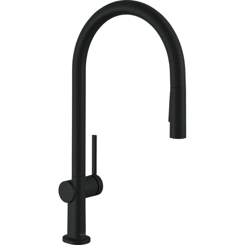 

Смеситель Hansgrohe Talis M54 для кухонной мойки с выдвижным душем, черный матовый 72800670