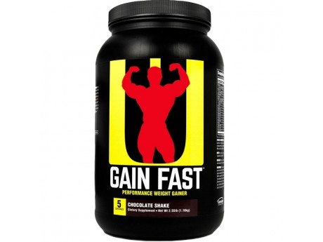 

Гейнер Universal Nutrition GAIN FAST 3100 1.1 кг Вкус Клубника