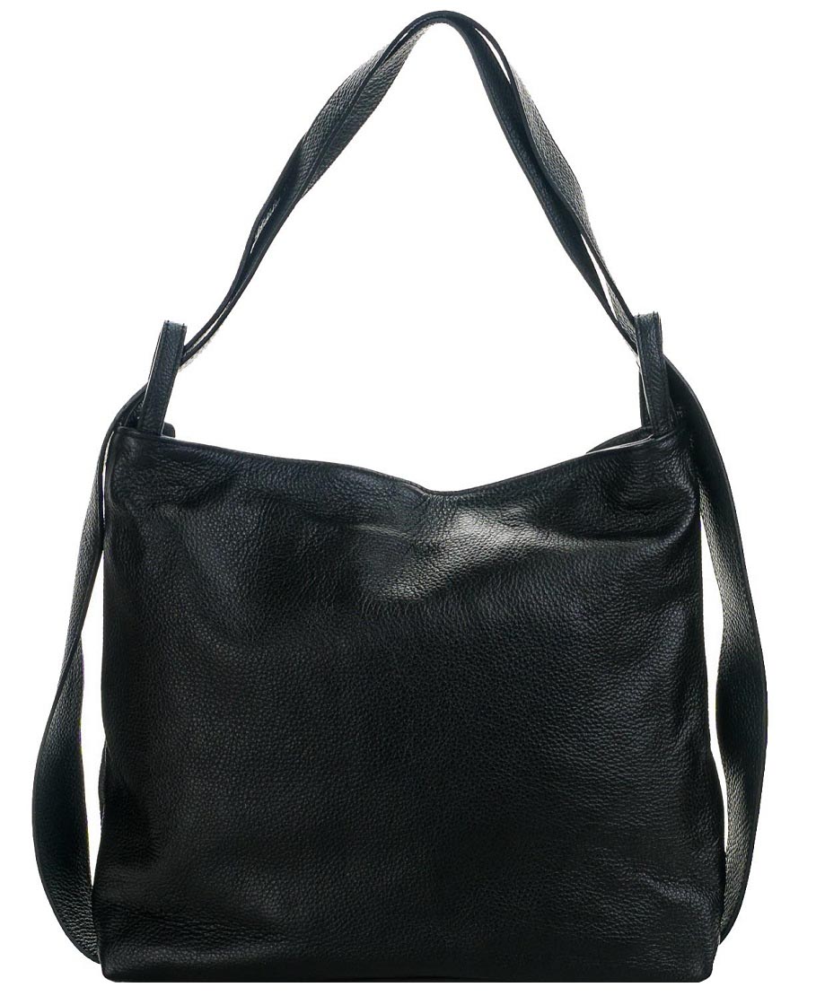 

Женская кожаная сумка-рюкзак Italian Bags DB7077 black