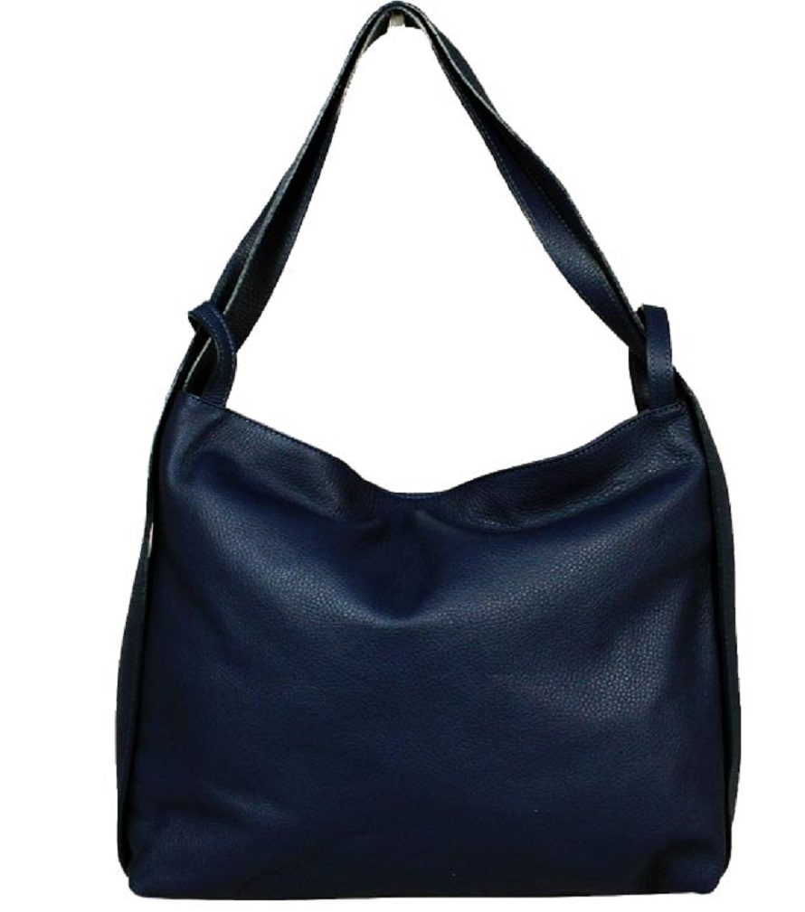 

Женская кожаная сумка-рюкзак Italian Bags DB7077 dark blue