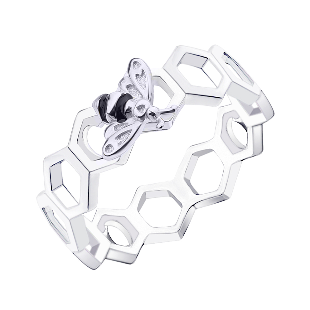 

Серебряное кольцо Silvex925 «Пчелы и Соты» 16.0 мм модели К2/1122-16
