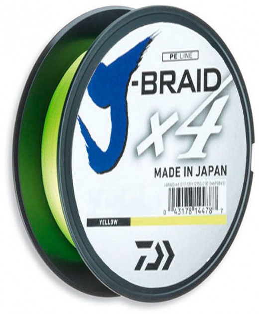 

Шнур рыболовный Daiwa J-Braid X4E 0.33 мм - 135 м Желтый