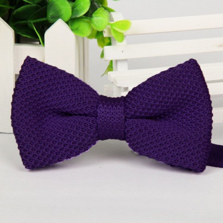 

Галстук-Бабочка Handmade Вязаный Фиолетовый Tk-22-12 157877