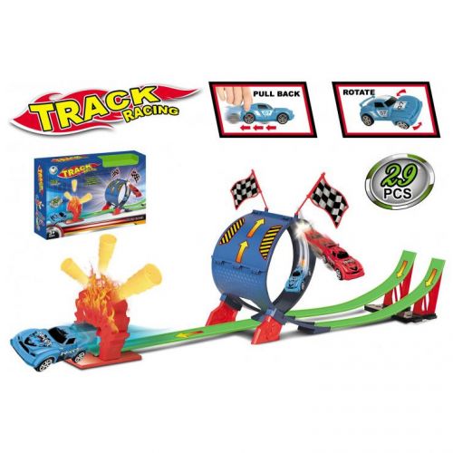 

Гоночный трек GLOBAL TOYS с 2 машинками, 29 деталей 011-10 83223
