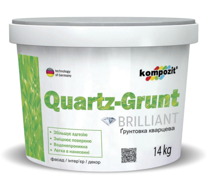 

Грунтовка адгезионная Kompozit Quartz-Grunt 14 кг (4820085742710)