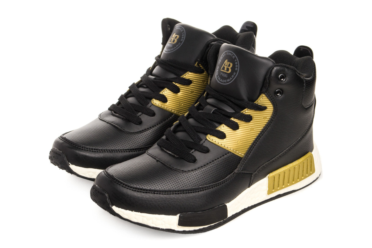 

Черевики чоловічі Axboxing 46 black-gold
