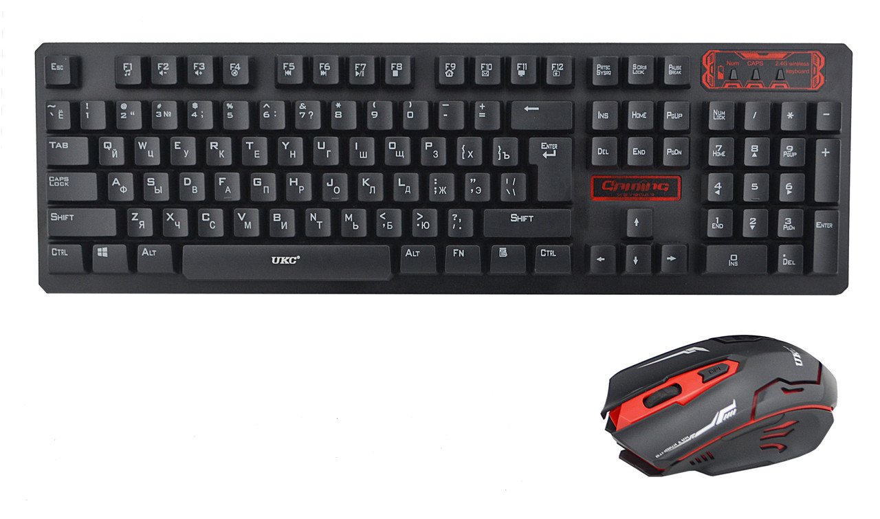 

Русская беспроводная клавиатура + мышка MBF HK6500