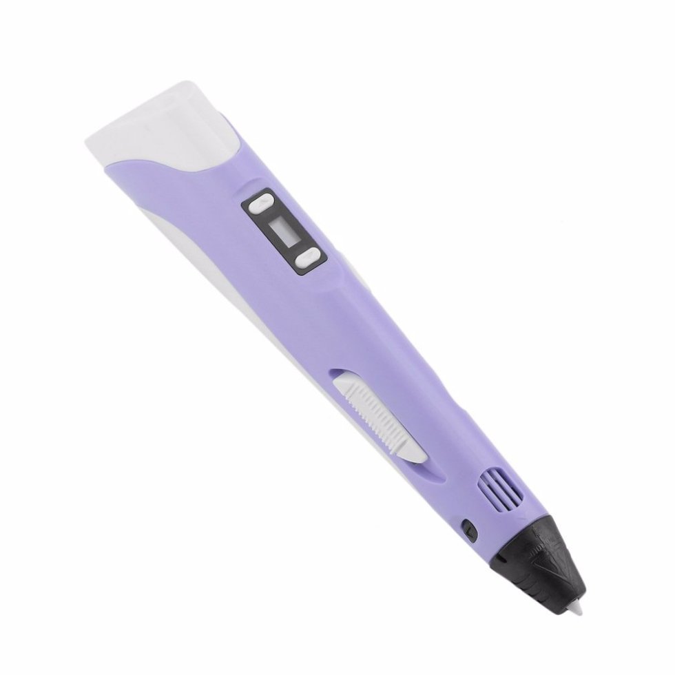 

3D ручка ICT с экраном 3d Pen-2 + пластик фиолетовый