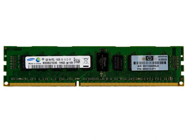 

Оперативная память HP 4GB (1x4GB) PC3L-10600U Memory Kit (647907-B21) Новое