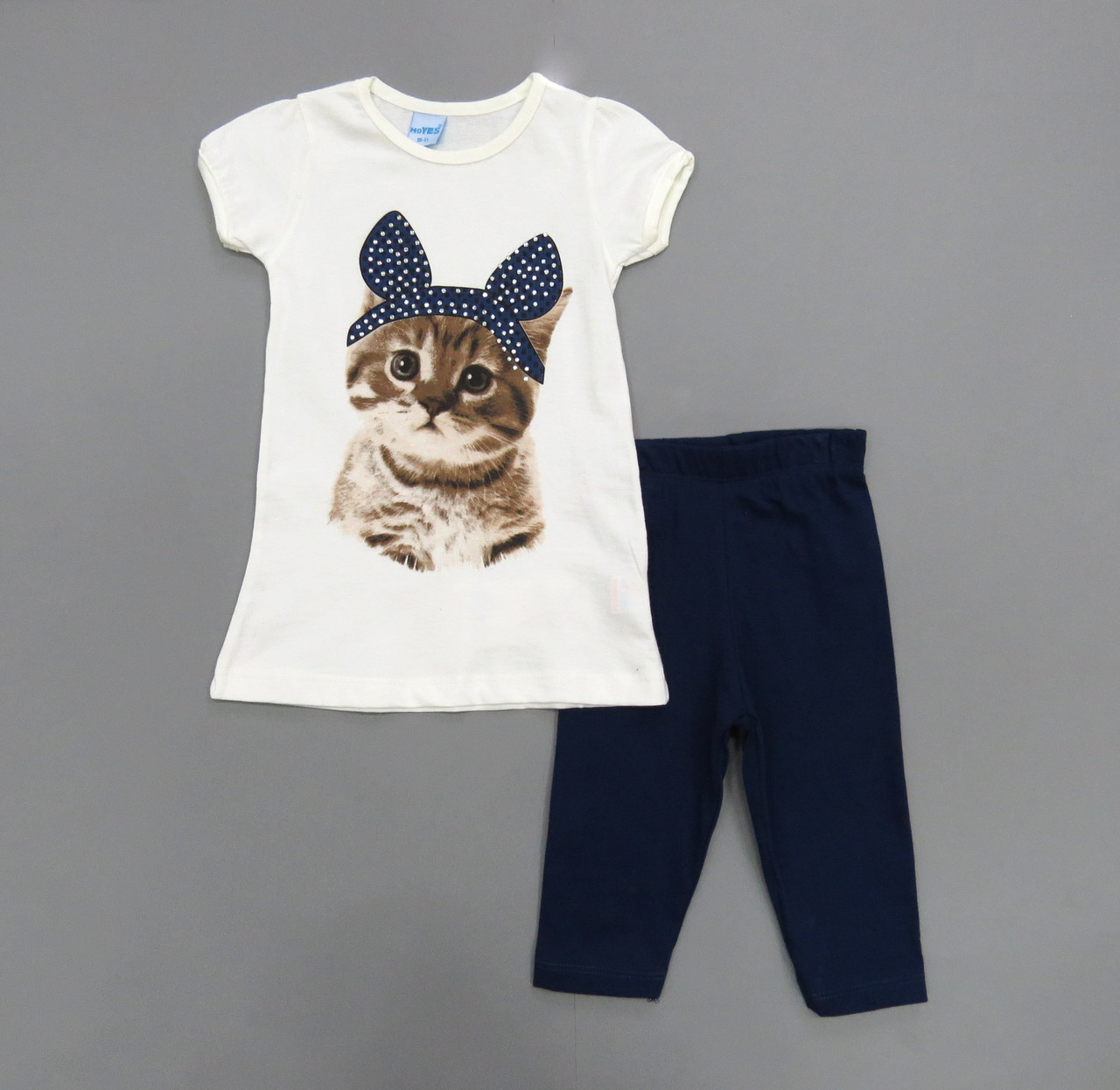 

Костюм "Котенок" MoYES для девочки 86 см Белый с темно-синим 13475