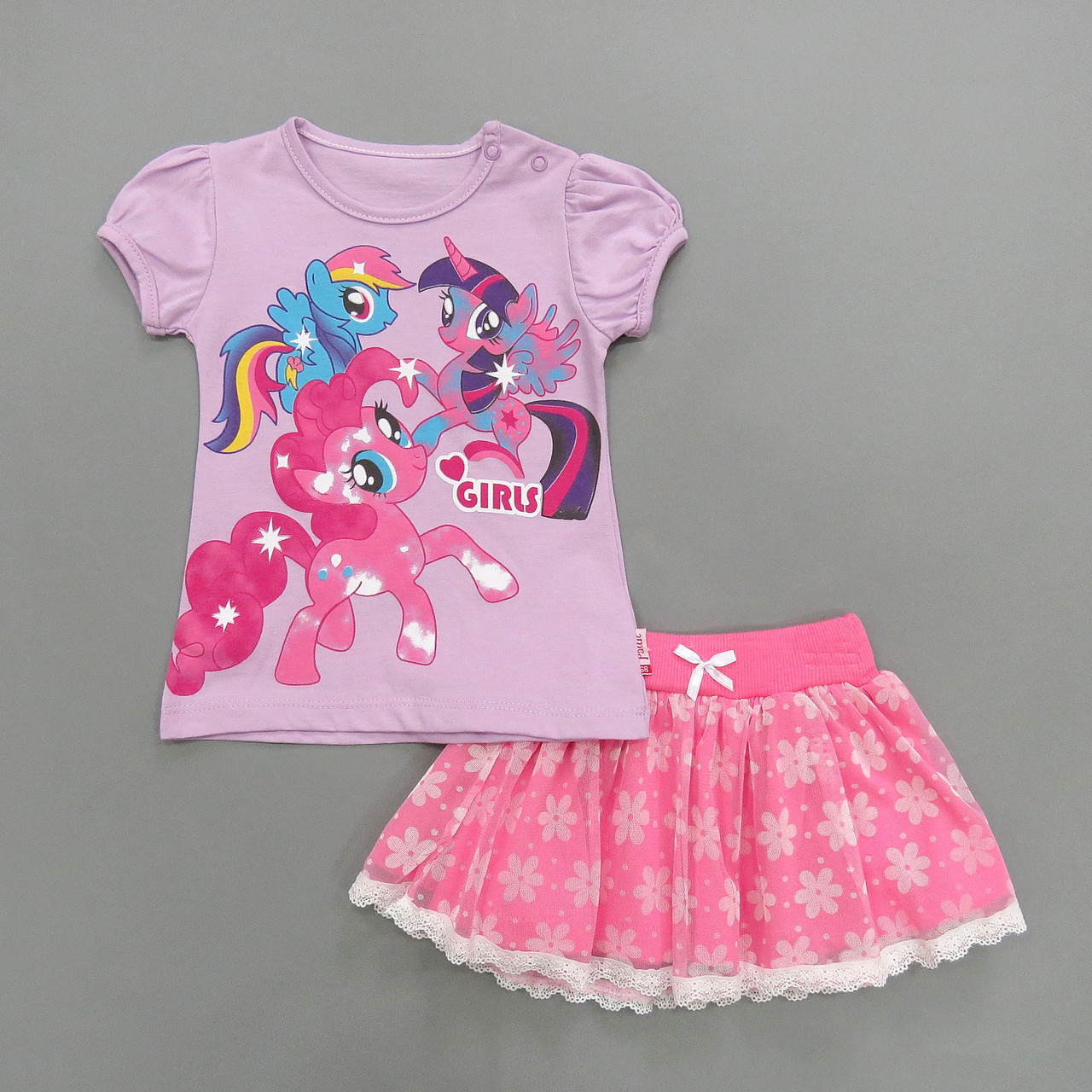 

Костюм My Little Pony Pattic для девочки 68 см Сиреневый с розовым 13431