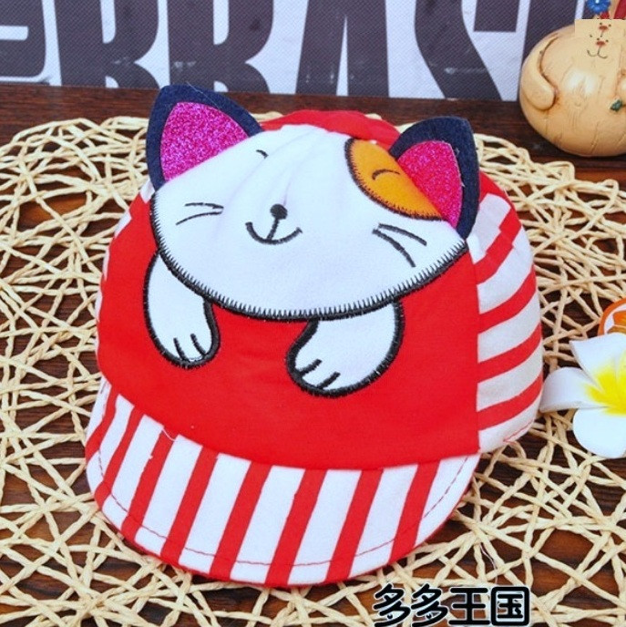 

Кепка "Котик" Baby Fashion 40-43 см Красная 14050