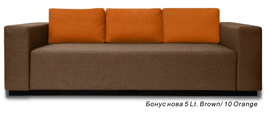 

Диван Энцо 05 Лт. Брайн, 10 Оранж Crocus