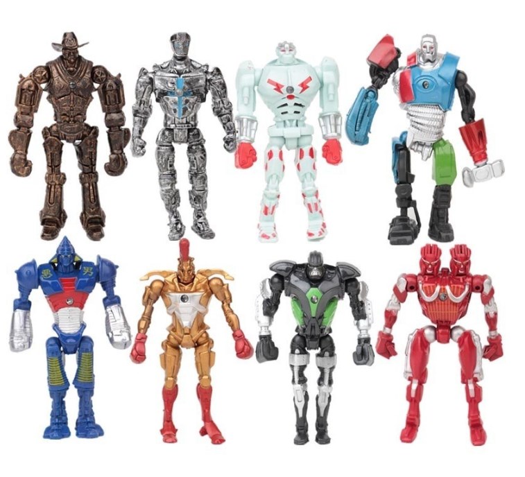 

Игровой набор Heroes JAKKS Роботы Боксеры 8 шт фигурки 13 см + Свет Real Steel - Живая Сталь