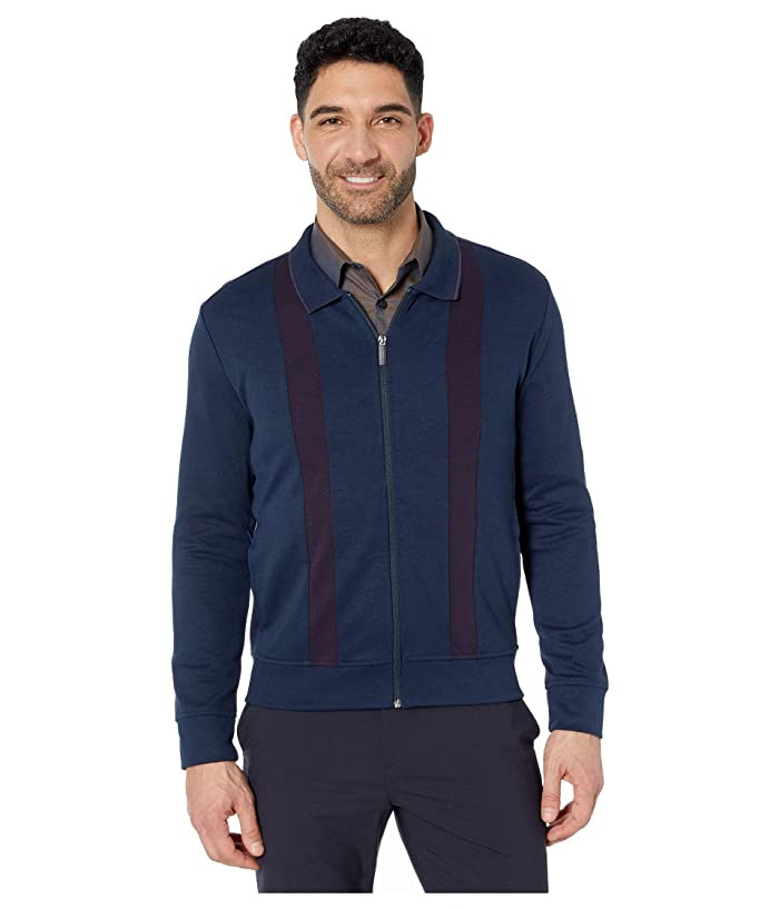 

Кофта мужская трикотажная на молнии Perry Ellis B07W639F8N XXL Синий