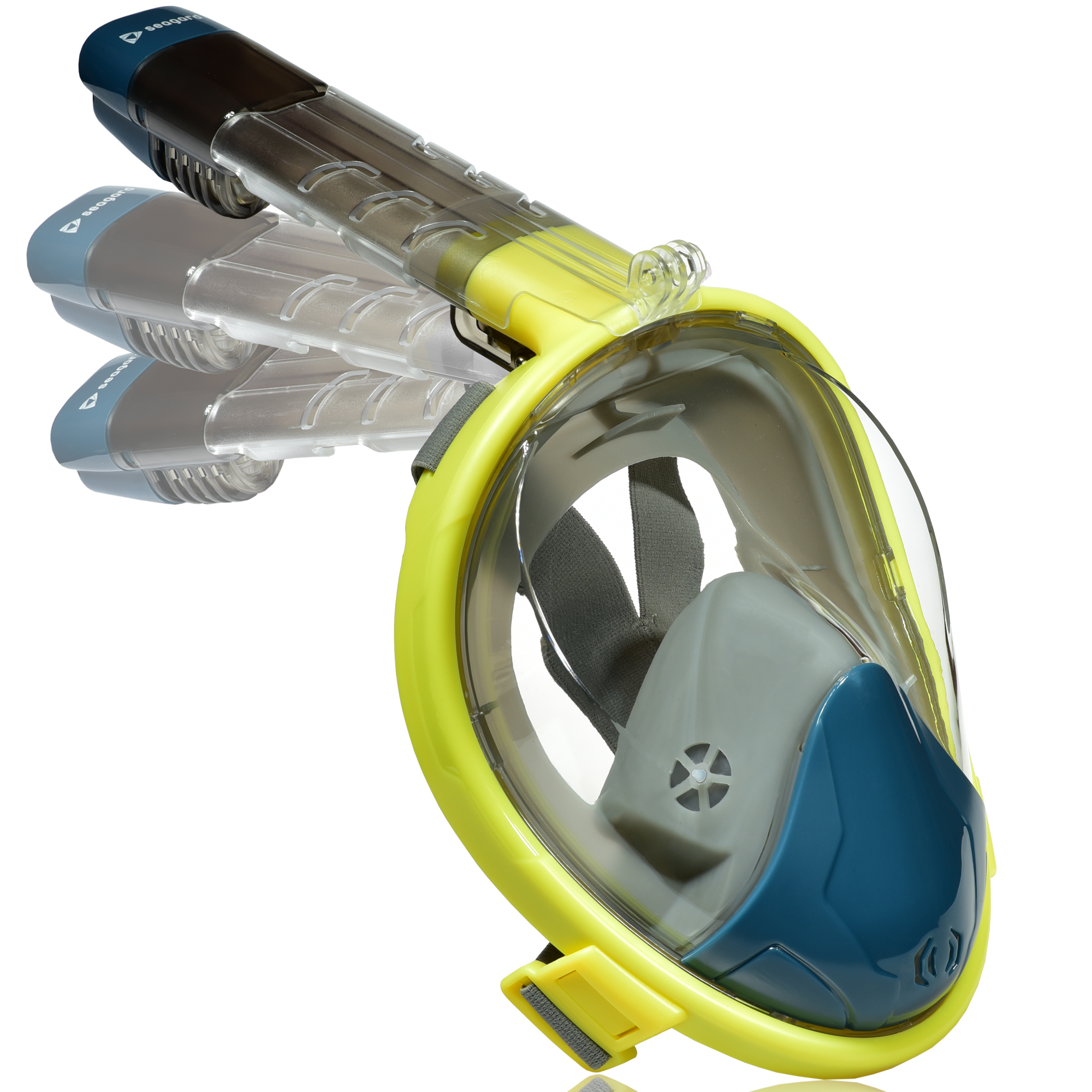 Маска для плавания Seagard Easybreath-III S/M полнолицевая с креплением ...