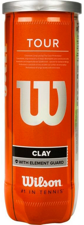 

Мячи для большого тенниса Wilson Tour Clay 3ballWilson (WRT108900)