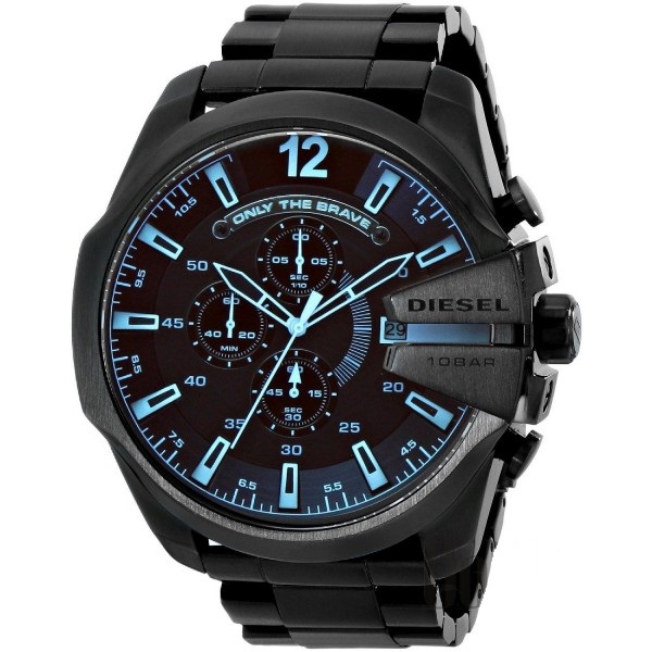 

Мужские часы Diesel 10 Bar с железным ремешком Black (RD40)