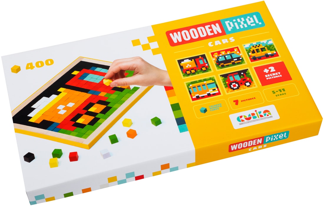 

Мозаика Левеня Wooden Pixel 4 Машинки (14903) (4823056514903)