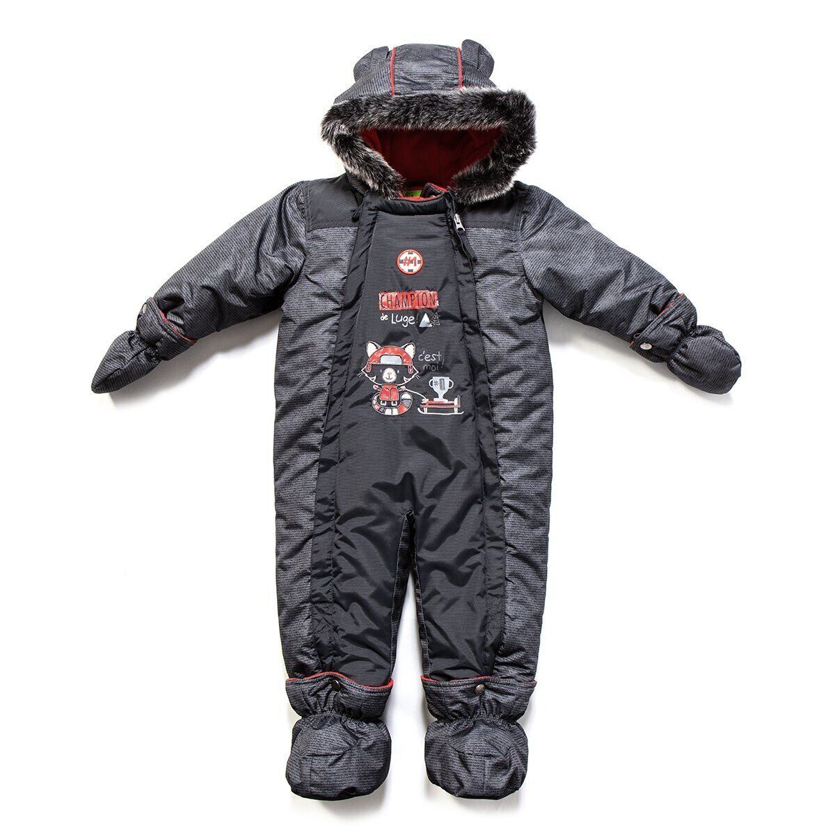

Зимний цельный комбинезон Peluche&Tartine F17M107BG-Deepgrey серый 84 - 94 см (F17M107BG-Deepgrey-24m)