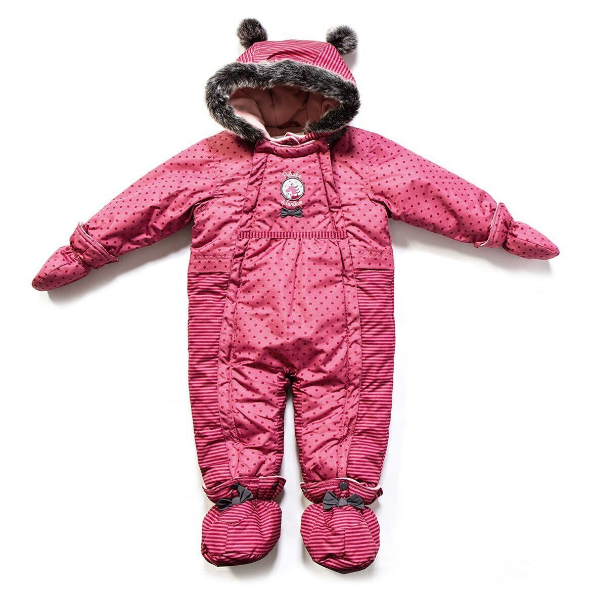 

Зимний цельный комбинезон Peluche&Tartine F17M108BF-Secretpink розовый 84 - 94 см (F17M108BF-Secretpink-24m)