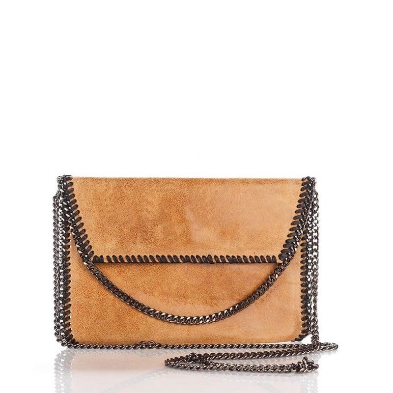 

Клатч кожаный Italian Bags Коньячный