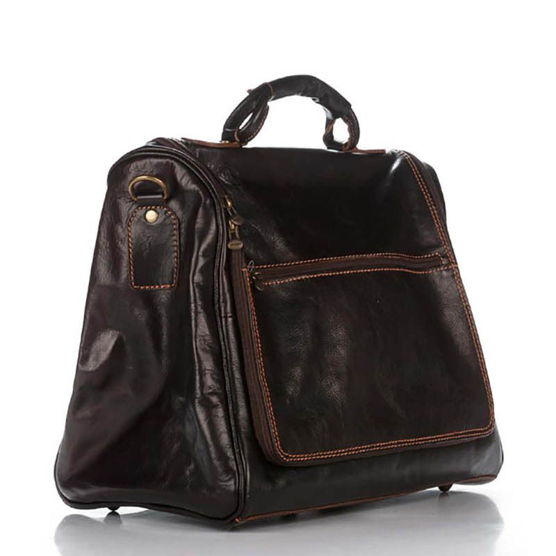 

Дорожная кожаная сумка Italian bags Темно-коричневый (8817P_dark_brown)