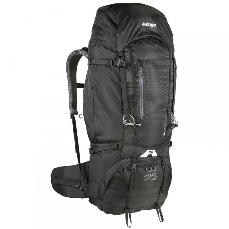 

Туристический рюкзак Vango Sherpa 60:70 Black (925314)