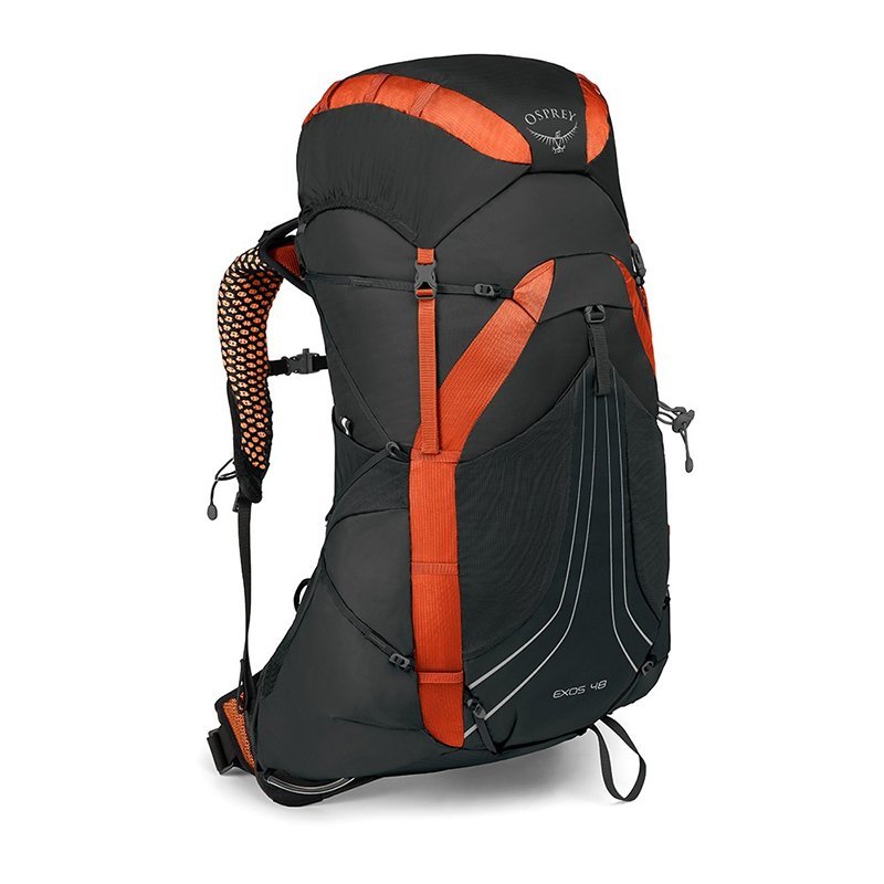 

Туристический рюкзак Osprey Exos 48 Blaze Black LG Черный (009.1742)