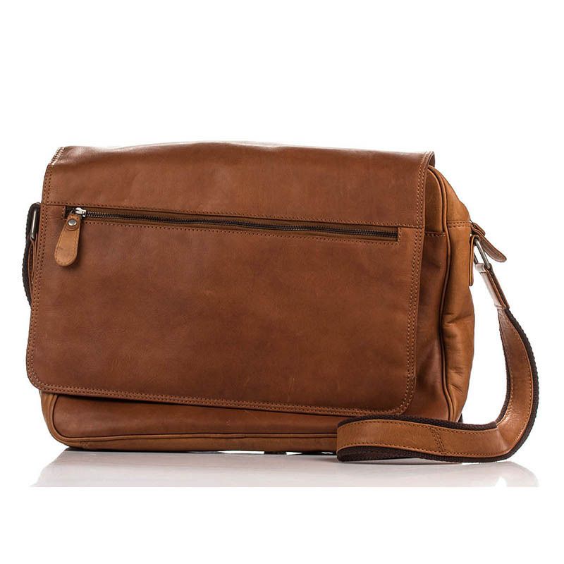 

Мужская кожаная сумка HILL BURRY Коричневый