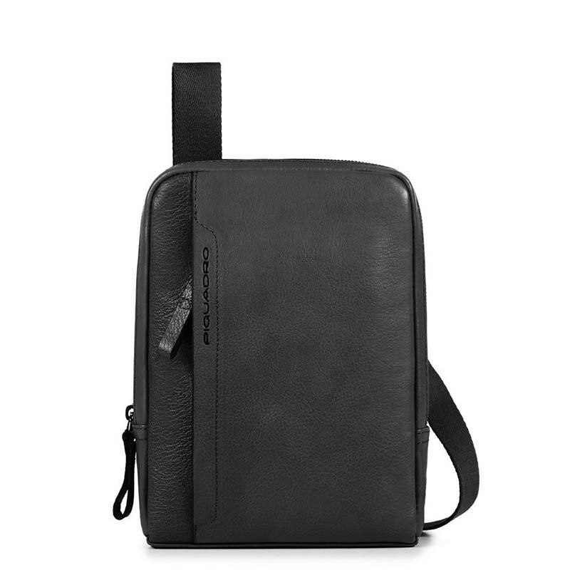 

Мужская наплечная сумка-барсетка Piquadro PAN Black с отдел. д/iPad mini