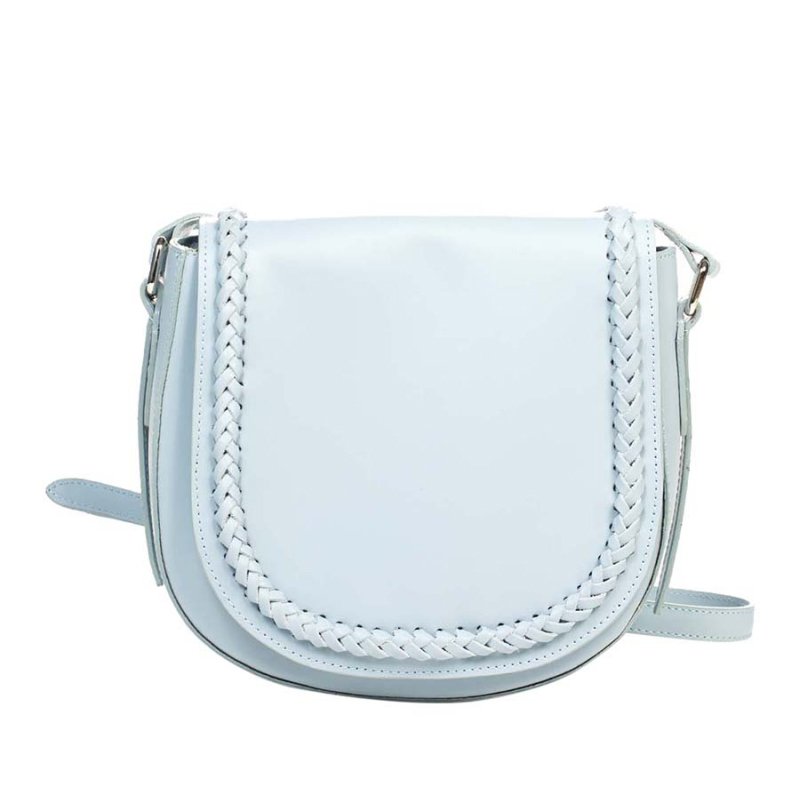 

Женская кожаная сумка Italian bags Голубой
