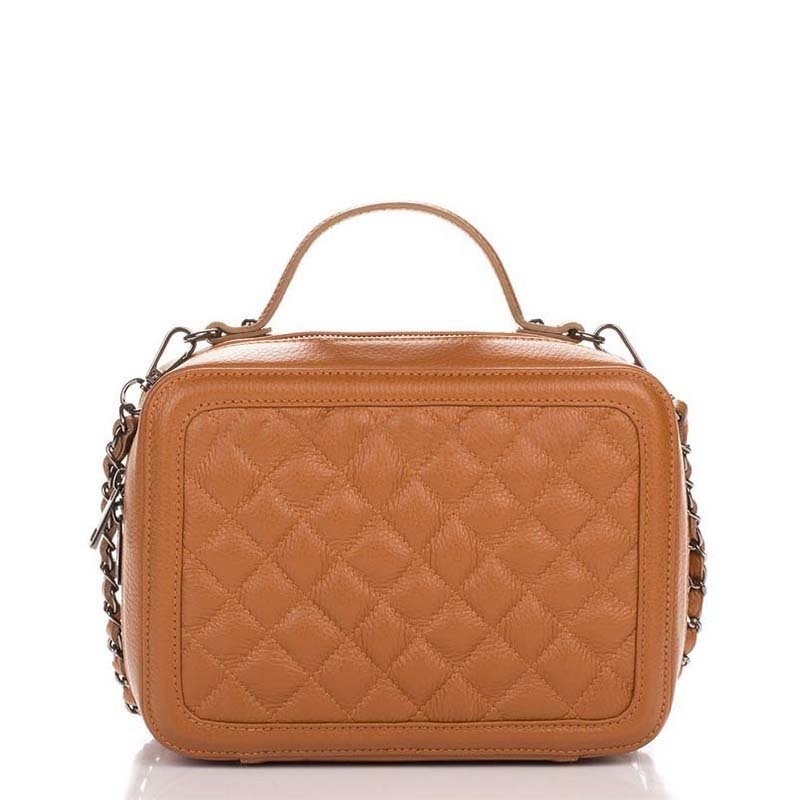 

Женская кожаная сумка Italian Bags Коньячный