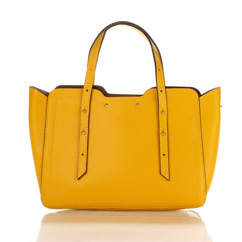 

Женская кожаная сумка Italian bags Желтый