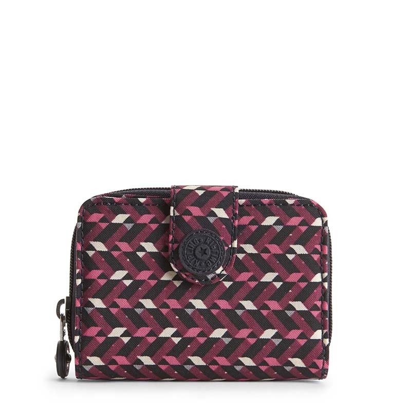 

Портмоне Kipling NEW MONEY Pink Chevron с отдел. на молнии