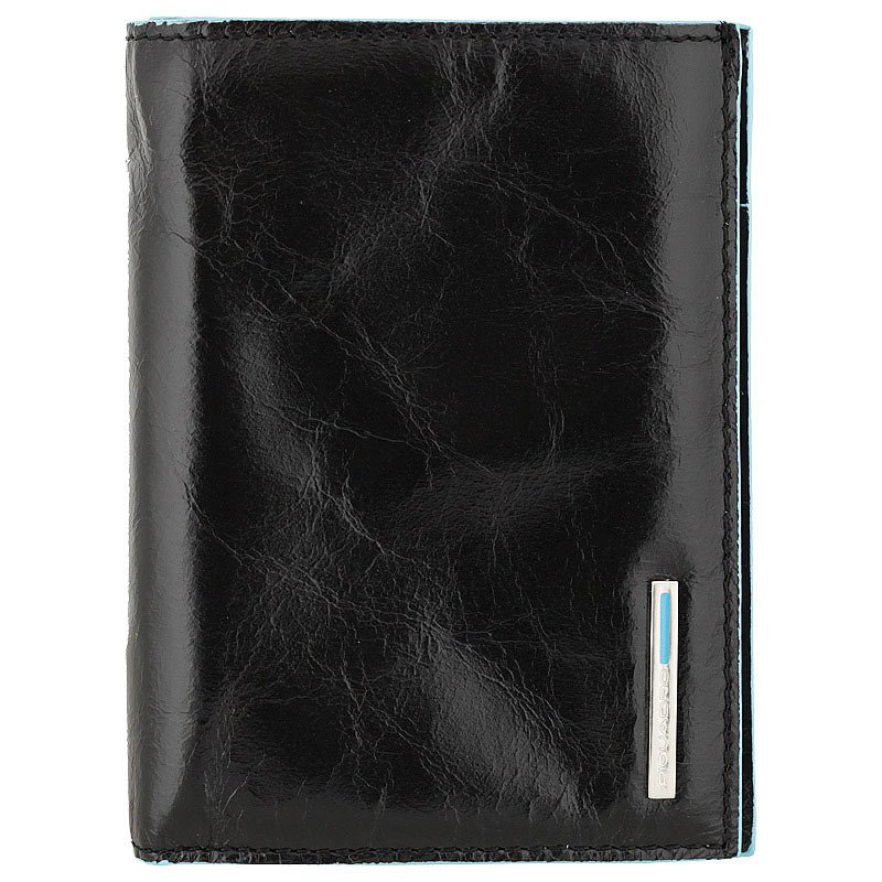 

Портмоне Piquadro BL SQUARE Black вертик. с отдел. для 6 кред.карт