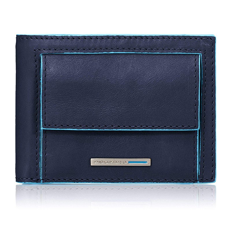 

Портмоне Piquadro BL SQUARE N.Blue гориз. с отдел. для монет