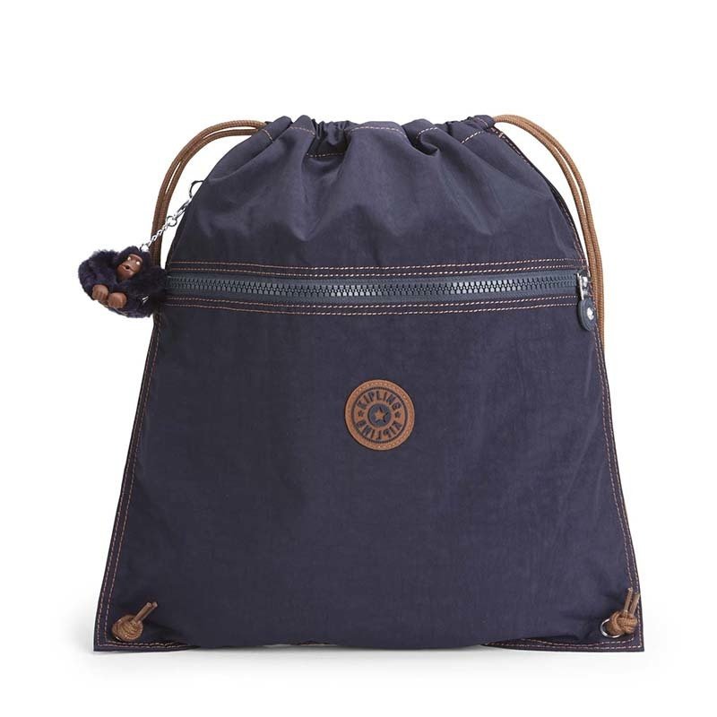 

Городской рюкзак Kipling SUPERTABOO Blue Tan Block 15л