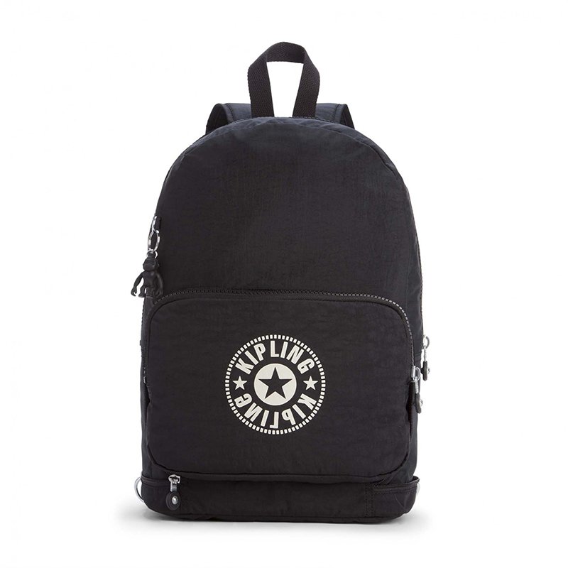 

Городской рюкзак 2в1 Kipling CLASSIC NIMAN FOLD Lively Black складной 21л