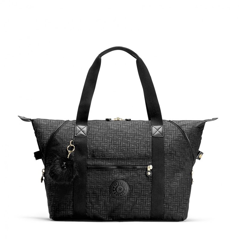 

Женская сумка Kipling ART M Black Pylon Emb 26л