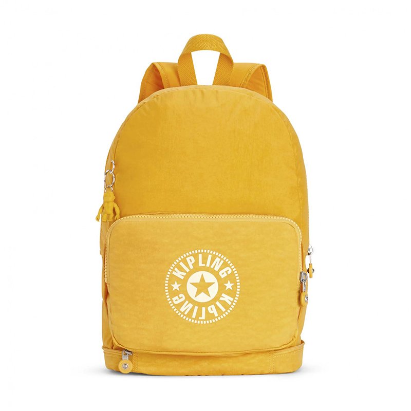 

Городской рюкзак 2в1 Kipling CLASSIC NIMAN FOLD Lively Yellow складной 21л