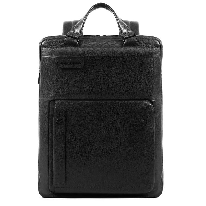 

Городской рюкзак Piquadro PULSE Black с отдел. д/ноут15.6"/iPad с RFID защитой 18л