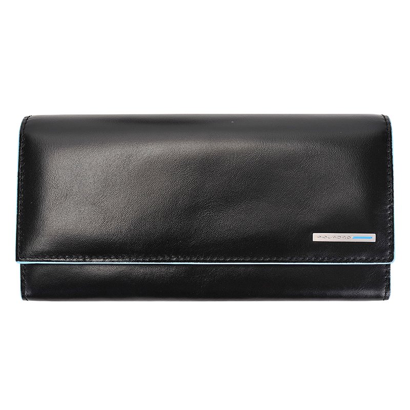 

Портмоне Piquadro BL SQUARE Black женское с 3-мя отдел. на кнопке