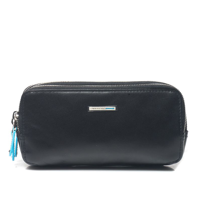 

Барсетка Piquadro BL SQUARE Black на 3 отдел. с молнией на ремне