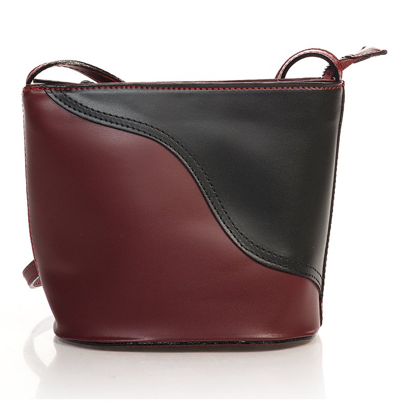 

Женская кожаная сумка Italian bags Бордовый